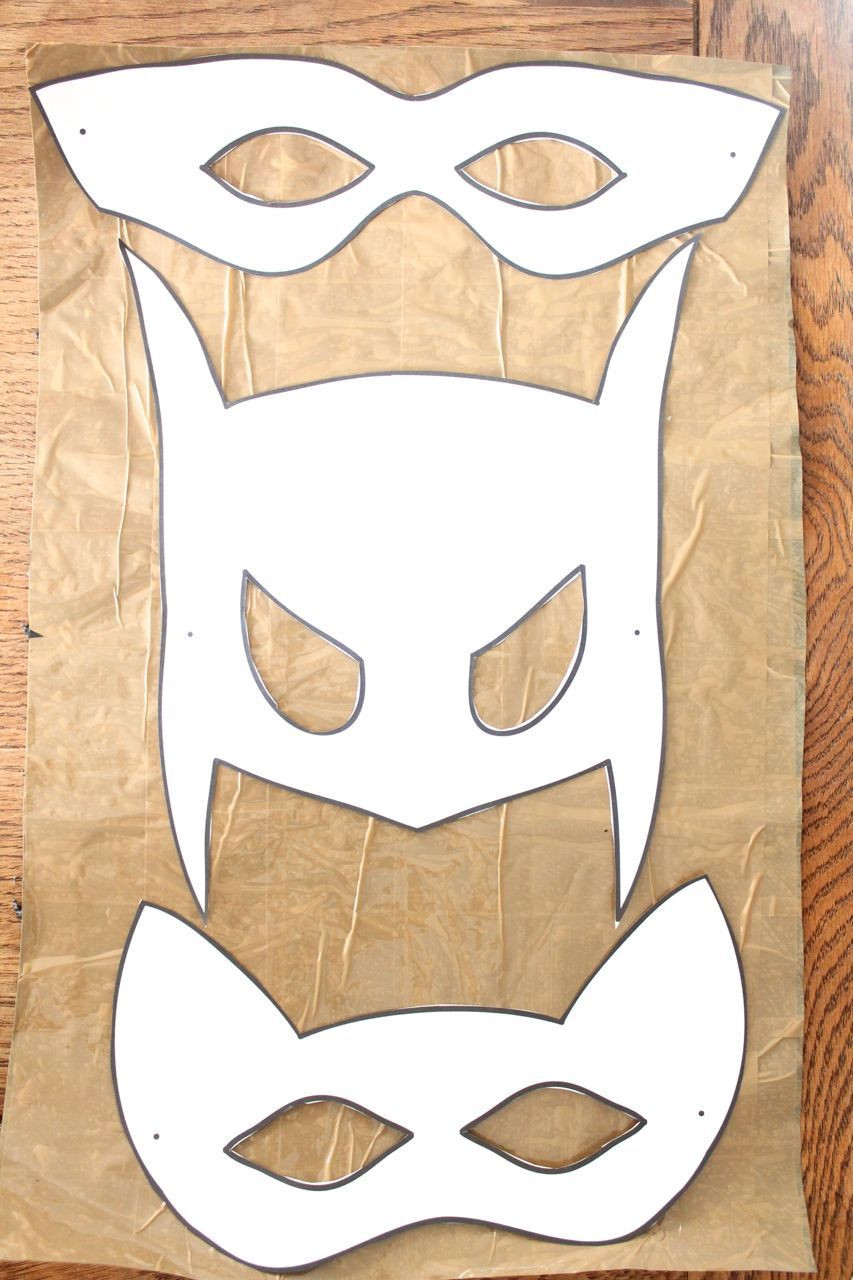 DIY Batman Mask
 Halloween mask templates Kids