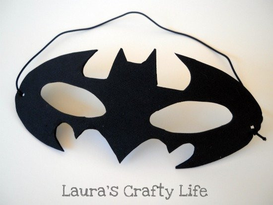 DIY Batman Mask
 How To Batman Mask Laura s Crafty Life
