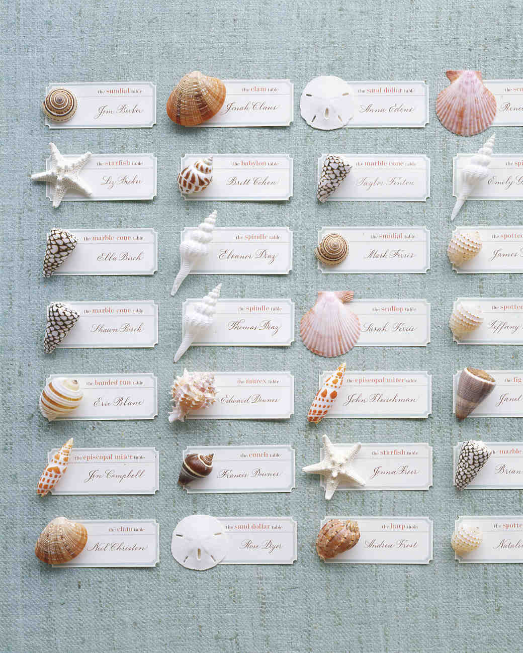 Diy Beach Wedding Ideas
 Escort Card Ideas for a Beach Wedding