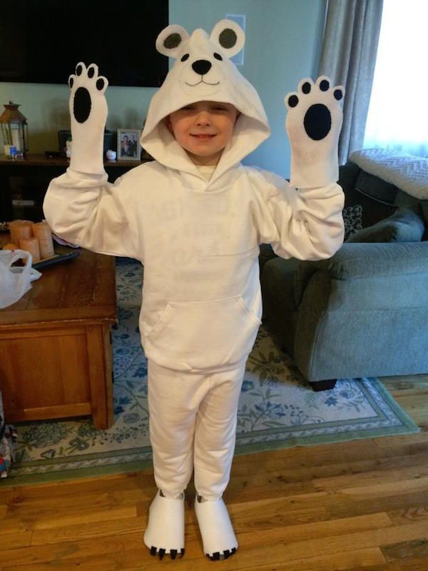 DIY Bear Costume
 DIY Polar Bear Costume