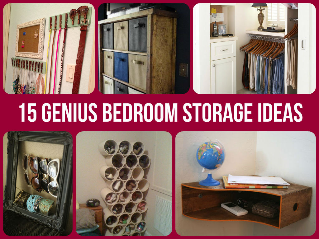 DIY Bedroom Organization
 15 Genius Bedroom Storage Ideas