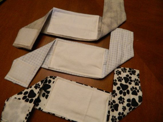 DIY Belly Bands For Dogs
 Male Dog Diaper Belly Bands Wraps Set of by