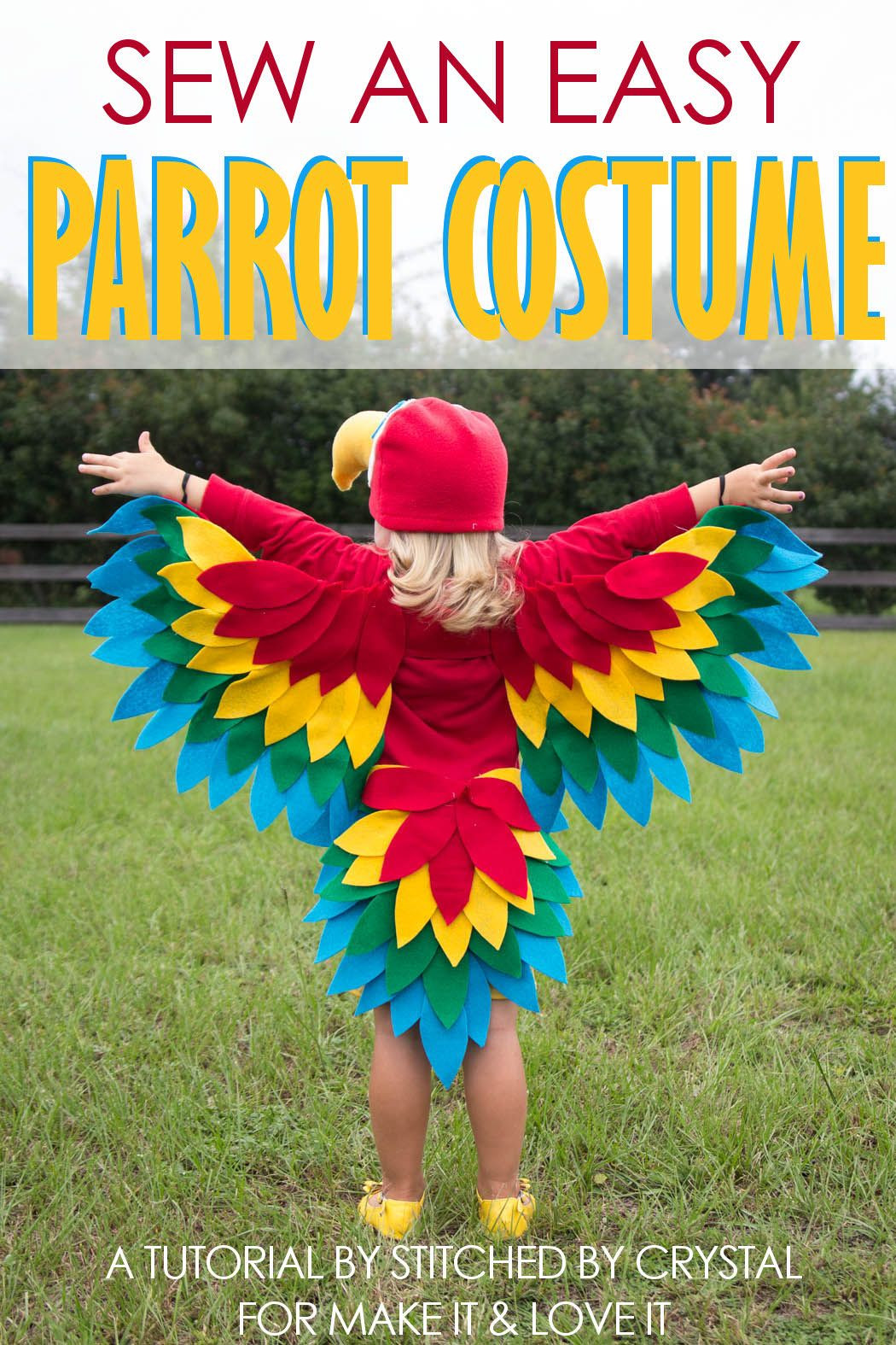 DIY Bird Costume
 Sew an Easy Parrot Costume Make It and Love It