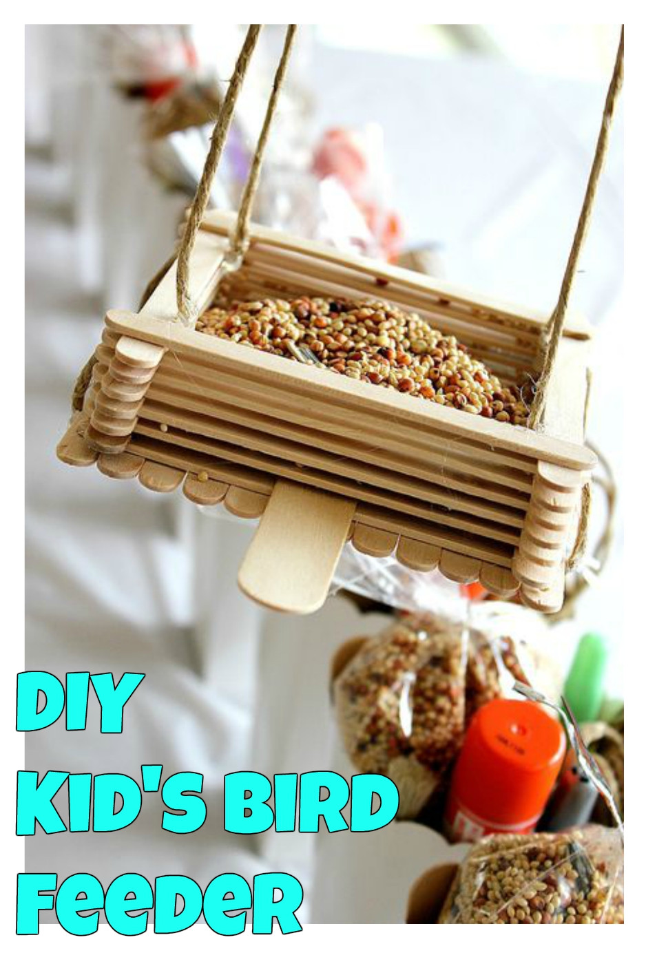 Diy Bird Feeder For Kids
 DIY Kids Bird Feeder Super Simple Kid s Crafts