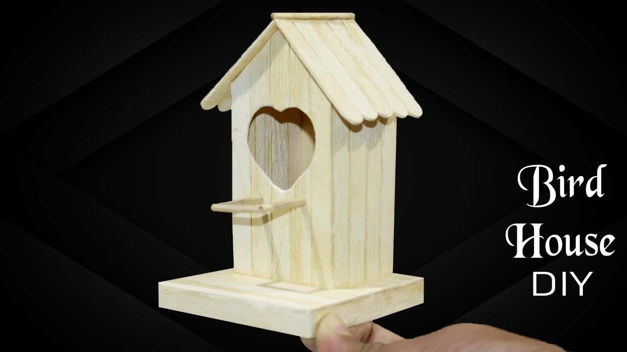 DIY Birdhouses For Kids
 How to make a Easy Bird house DIY Popsicle Stick