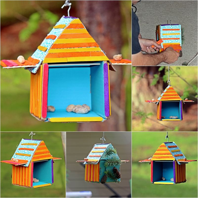 DIY Birdhouses For Kids
 DIY Recycled Bird House