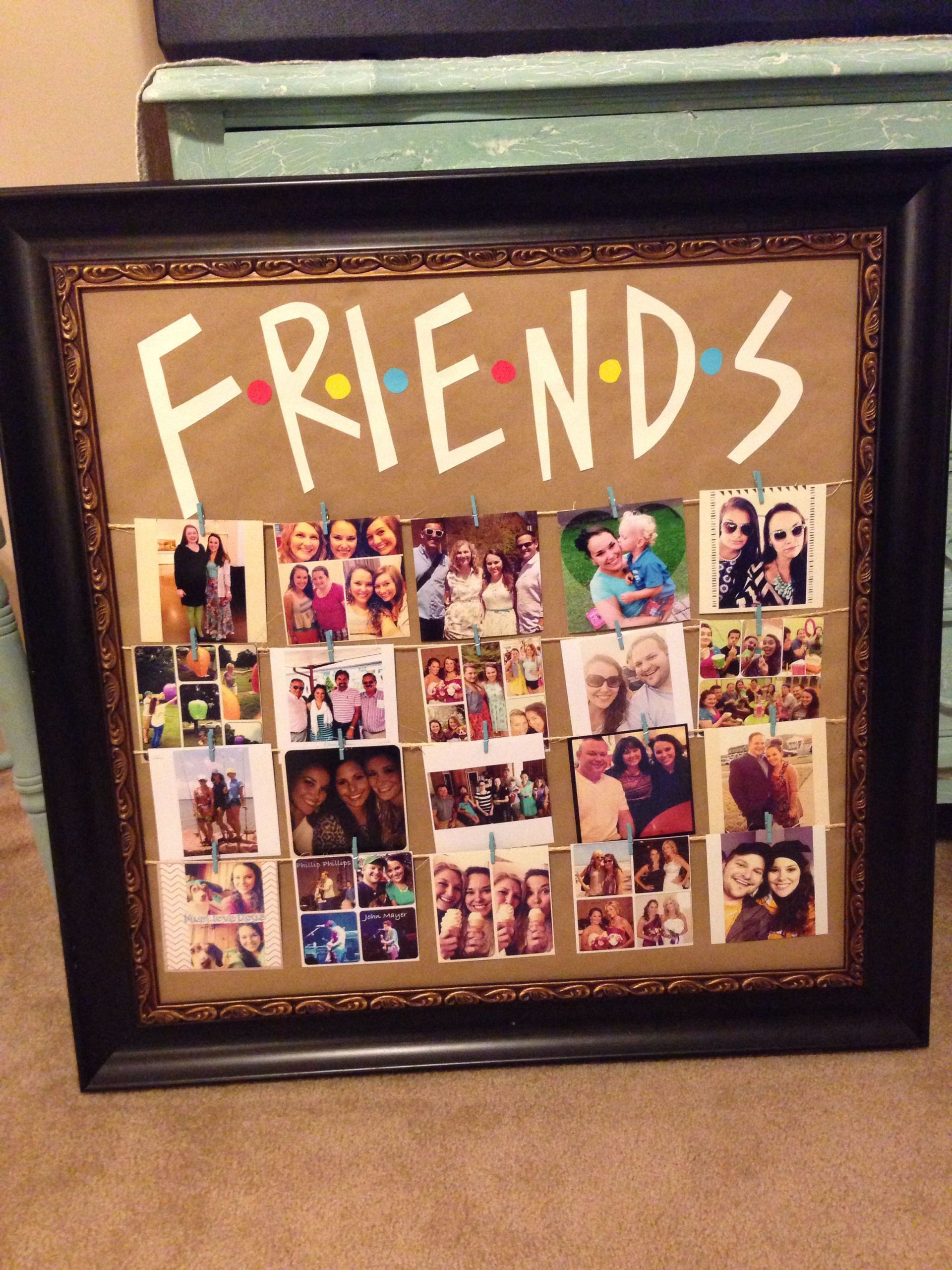 Diy Birthday Gift Ideas For Best Friend
 Friends tv show picture frame diy party ideas