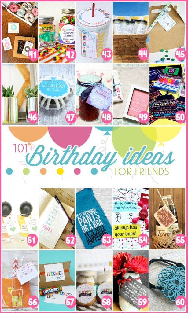 Diy Birthday Gift Ideas
 101 easy birthday t ideas and FREE printables