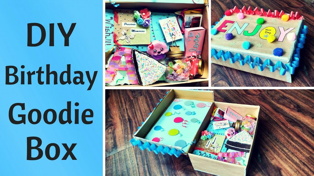 Diy Birthday Gifts For Her
 DIY Birthday Gift Goo Box Care Package for Him Her
