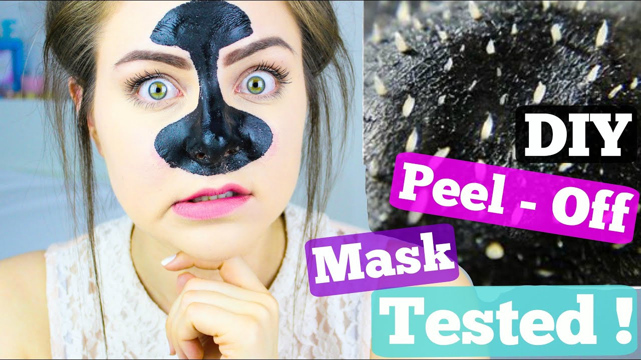 DIY Black Charcoal Peel Off Mask
 DIY Blackhead Remover Peel f Mask Tested