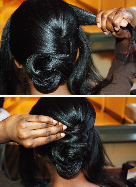 DIY Black Hairstyles
 diy wedding african american hairstyle twisted low bun