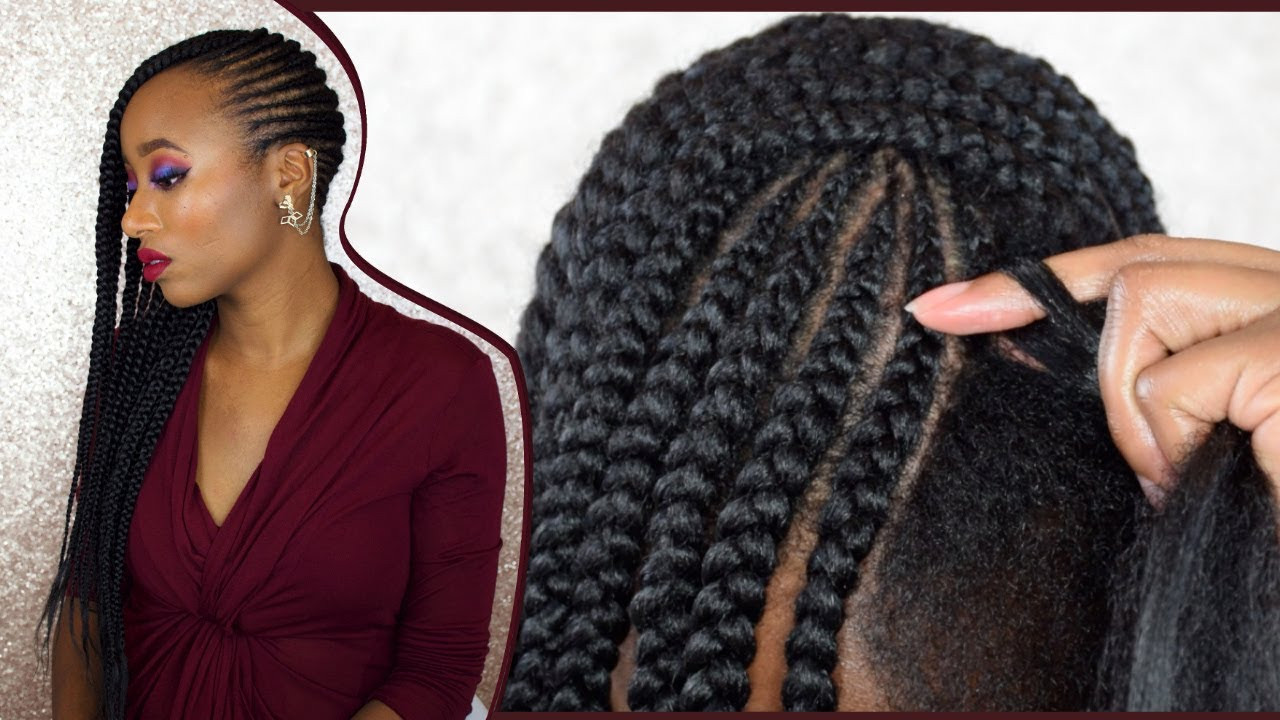 DIY Black Hairstyles
 How To DIY Feed in Braids on 4c Natural Hair