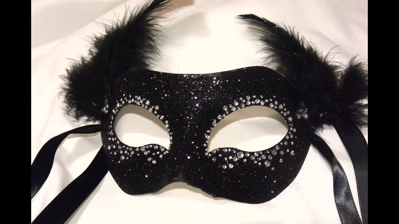 DIY Black Mask
 Masquerade Mask " Night Sky" DIY