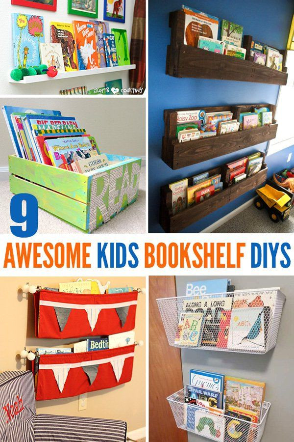 DIY Bookshelves For Kids
 9 Awesome DIY Kids Bookshelves