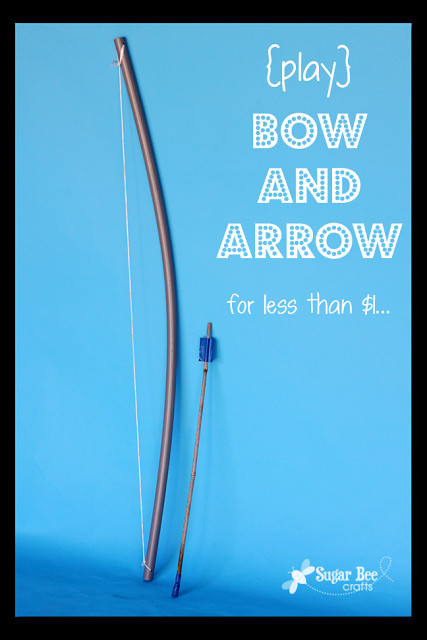 DIY Bow And Arrow For Kids
 Bow and Arrow Sugar Bee Crafts