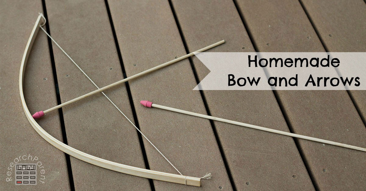 DIY Bow And Arrow For Kids
 Homemade Bow and Arrows ResearchParent