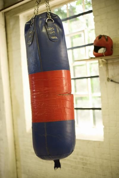 DIY Boxing Bag
 How to Make a Homemade Punching Bag This would be a good