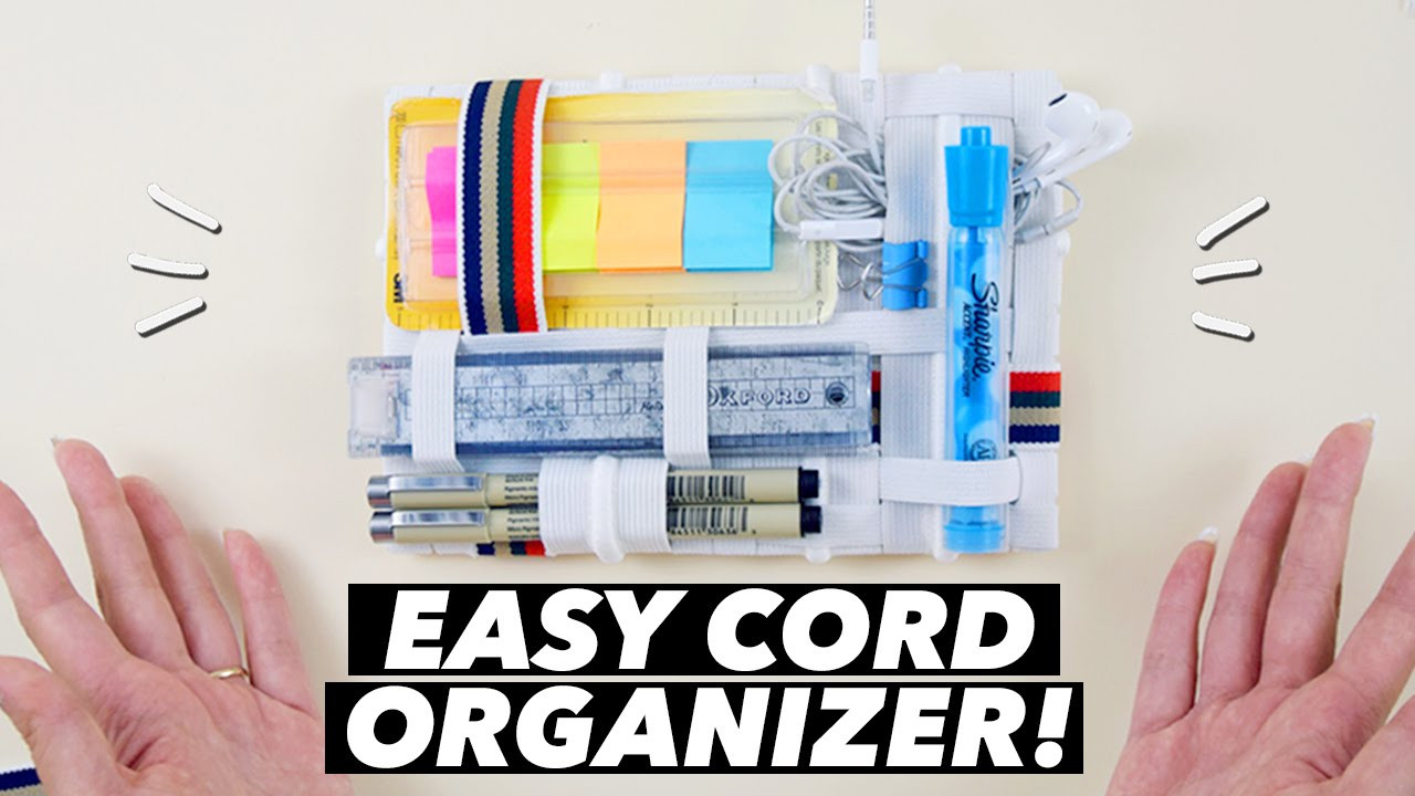 DIY Cable Organizer
 EASY DIY Cord Organizer How to Make a Grid It Organizer