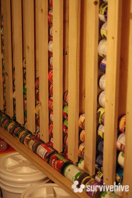 DIY Canned Food Organizer
 DIY Wall Hanging Canned Food Storage Tutorial