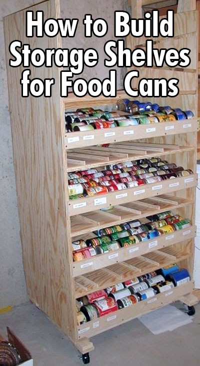 DIY Canned Food Organizer
 How to Build Rotating Storage Shelving for Cans DIY for Life