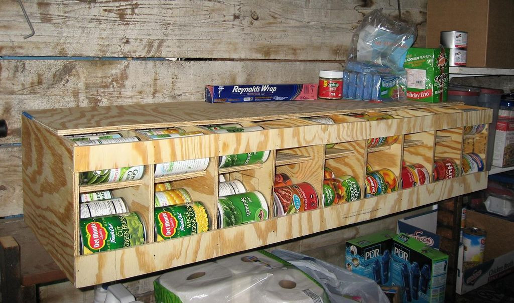 DIY Canned Food Organizer
 81 Can FIFO Bulk Can Dispenser Organizer