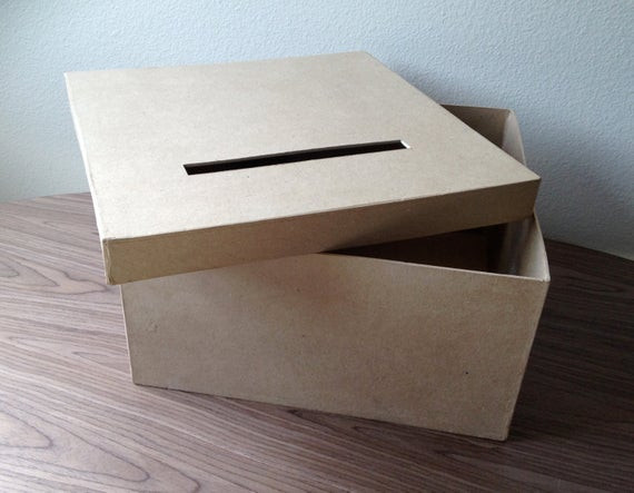 DIY Card Box For Wedding
 DIY card box rustic card box wedding card box