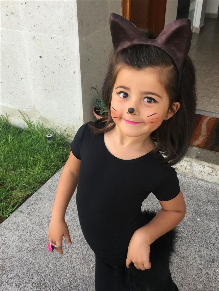 Diy Cat Costume Child
 Diy costume catgirl little girl toddler cat makeup 2019
