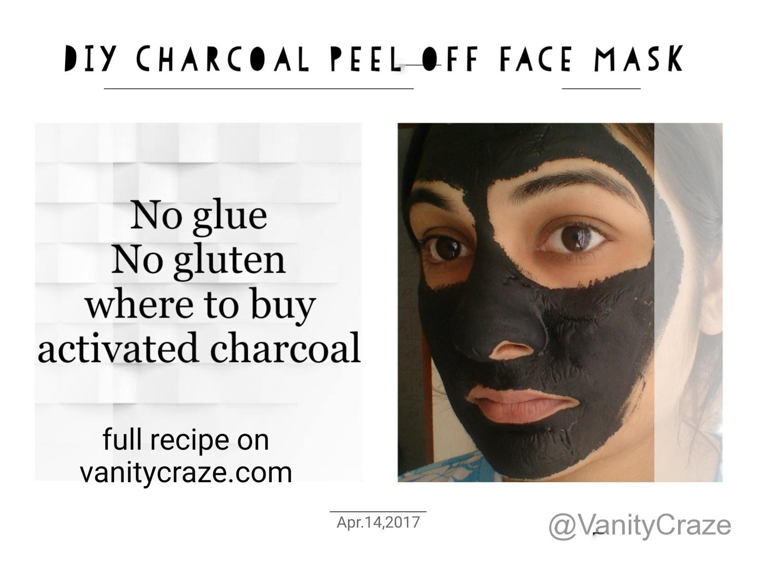 DIY Charcoal Face Mask Peel Off
 Activated Charcoal Face Mask Recipe With Glue