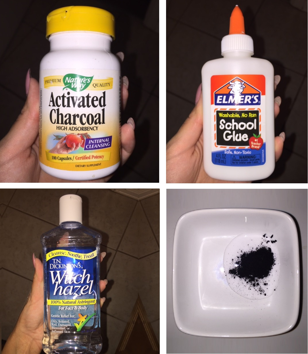 DIY Charcoal Mask With Glue
 Activated Charcoal Face Mask Recipe With Glue
