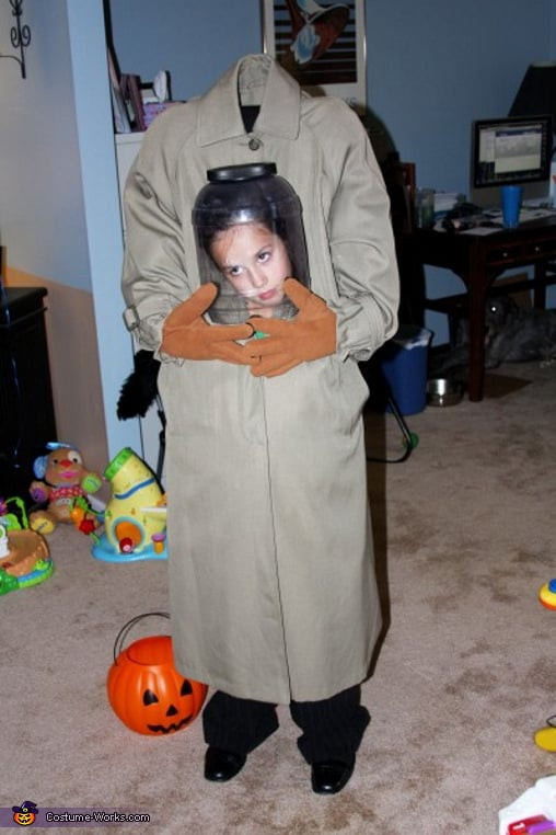 Diy Child Halloween Costumes
 Head in a Jar