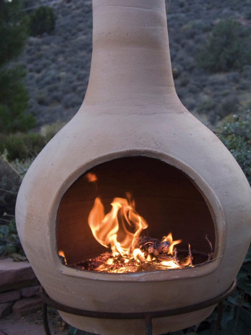 DIY Chiminea Outdoor Fireplace
 Inspirations Chiminea Lowes For Inspiring Unique Heater