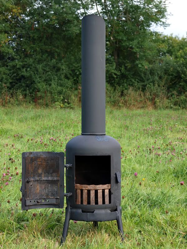 DIY Chiminea Outdoor Fireplace
 Gas bottle chiminea