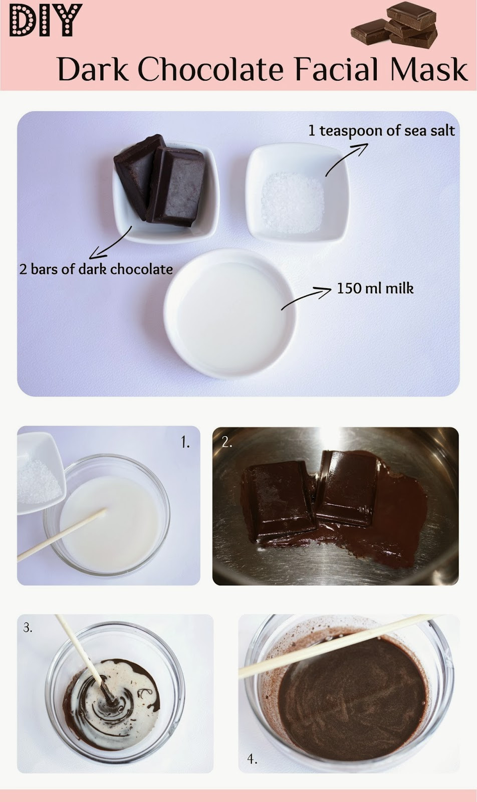 DIY Chocolate Face Mask
 DIY Dark Chocolate Facial Mask