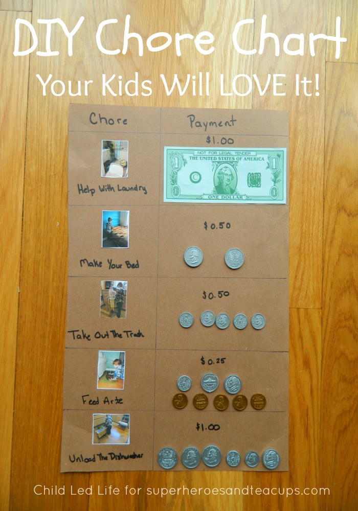 DIY Chore Chart For Kids
 DIY Chore Chart