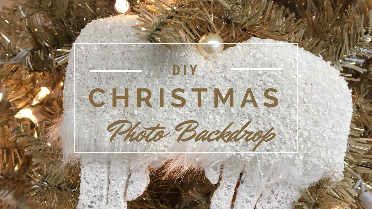 DIY Christmas Backdrop
 DIY Christmas Backdrop How to Fluff a Christmas