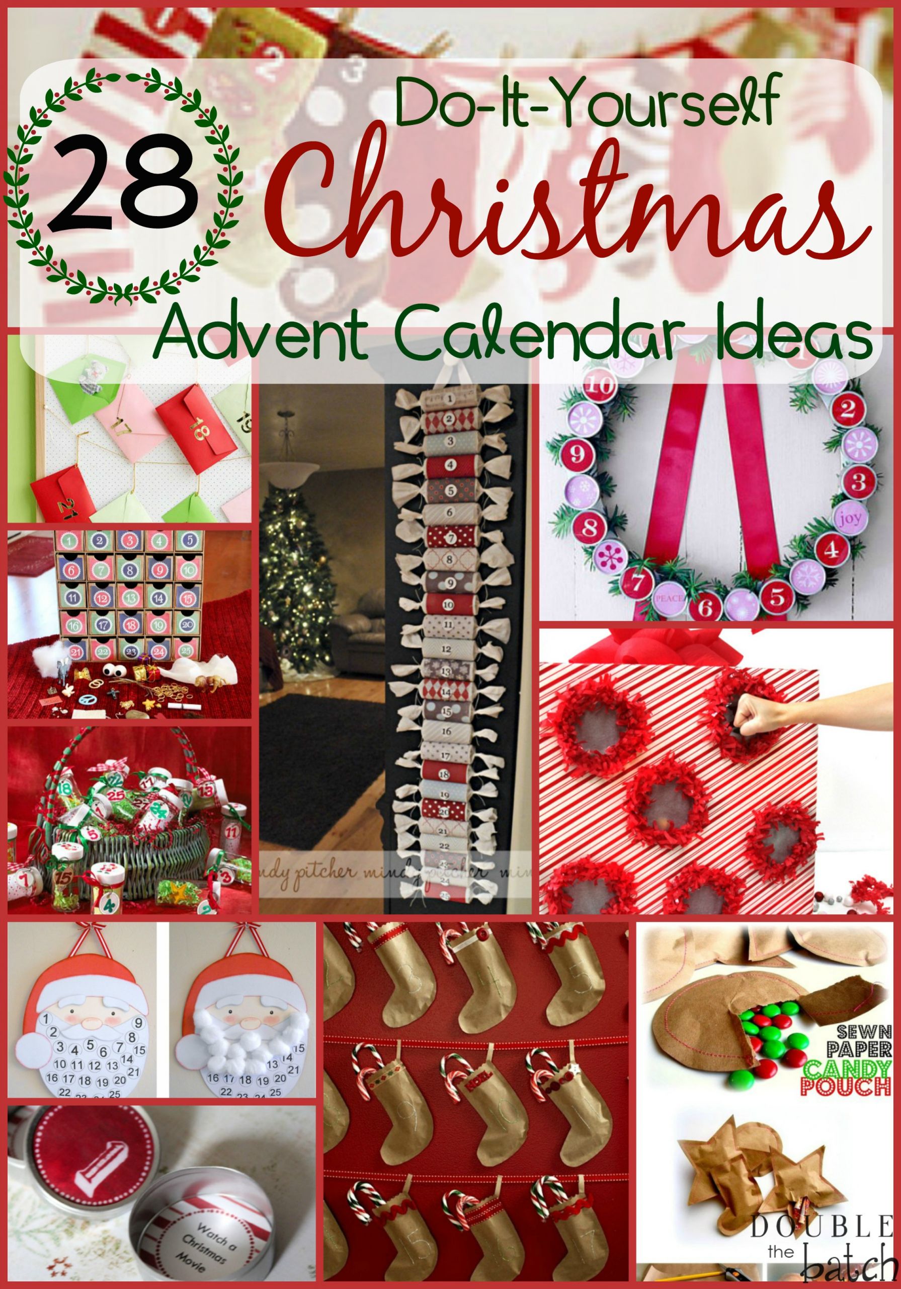 DIY Christmas Calendar
 DIY Christmas Advent Calendar Ideas