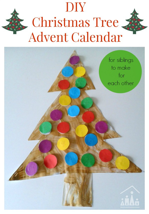 DIY Christmas Calendar
 DIY Christmas Tree Advent Calendars Crafty Kids at Home