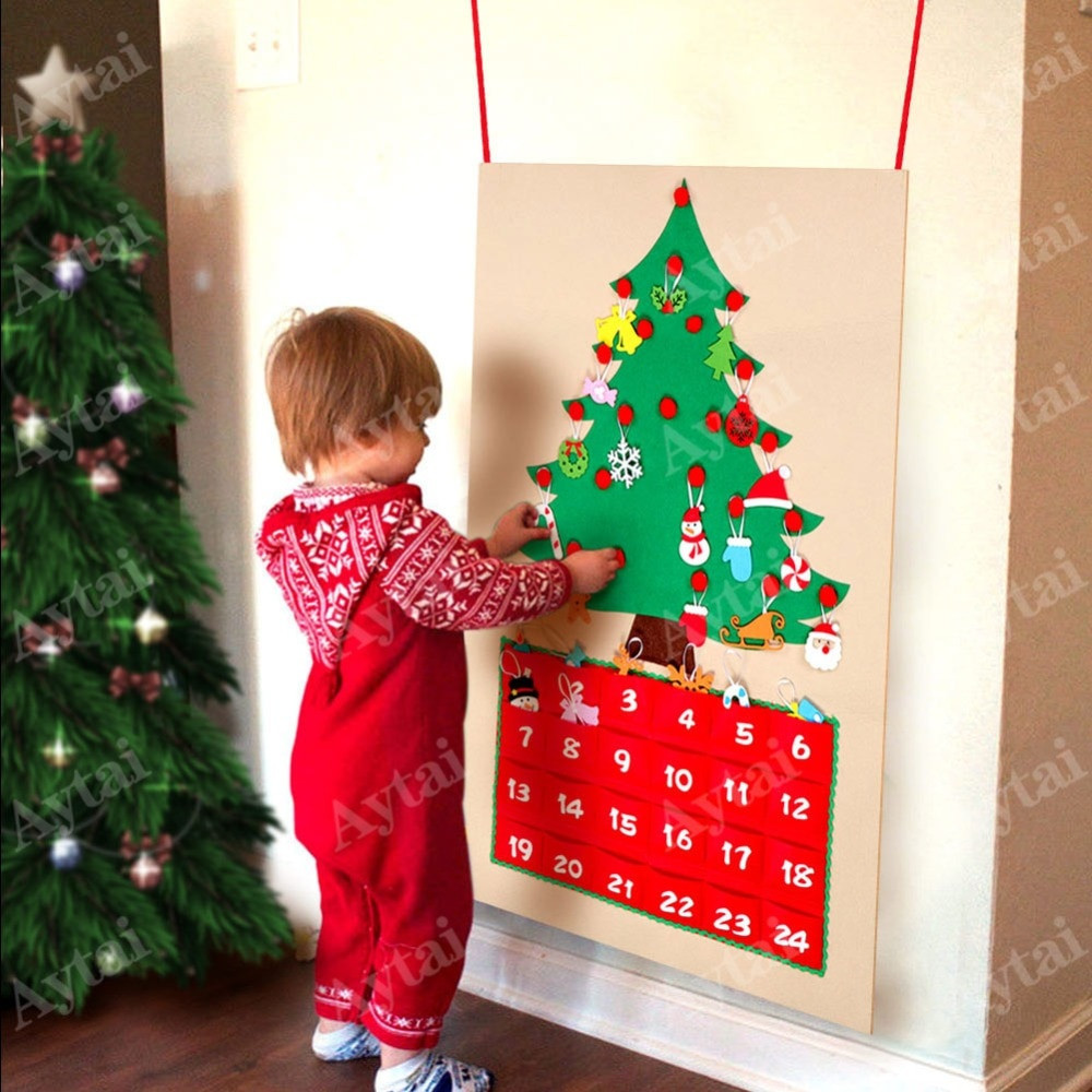DIY Christmas Calendar
 Aytai Felt DIY Christmas Tree Advent Calendar Birthday