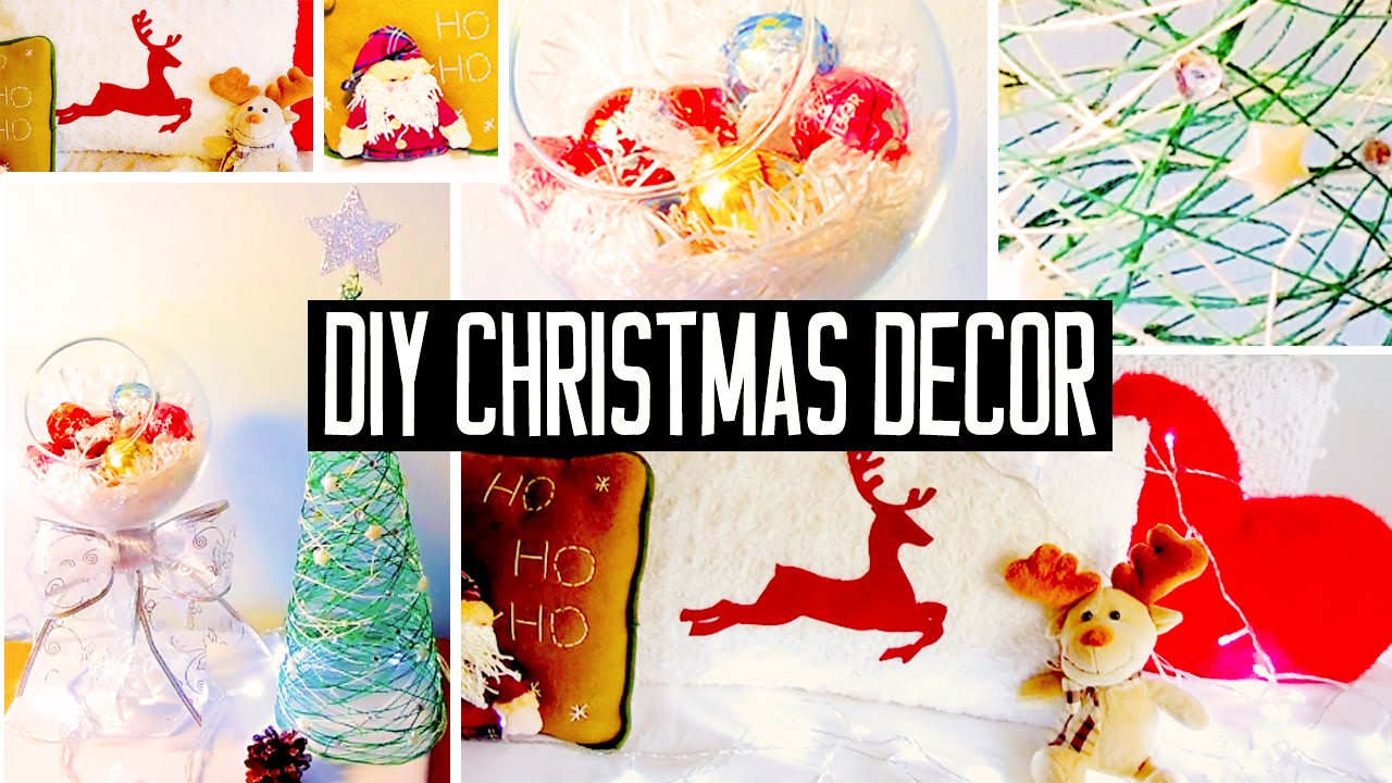 DIY Christmas Decorations For Your Room
 DIY Christmas room decorations No sew pillow easy tree
