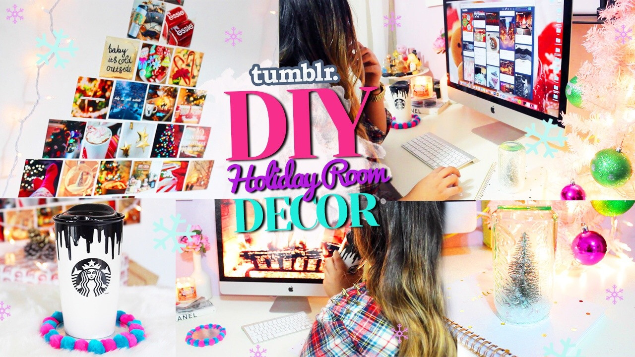 DIY Christmas Decorations For Your Room
 hellomaphie DIY Tumblr Inspired Holiday Room Decor