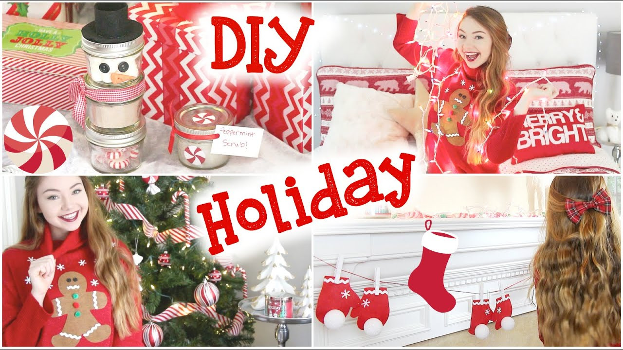 DIY Christmas Decorations For Your Room
 DIY Holiday Room Decor Sweater & Gifts
