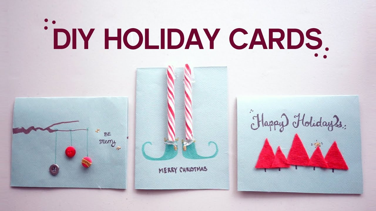 DIY Christmas Photo Card
 DIY 3 Christmas Holiday Cards