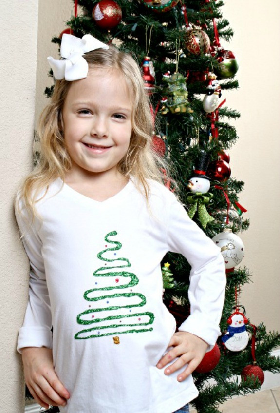 DIY Christmas Shirts
 Easy Christmas Crafts for Kids Homemade Holiday