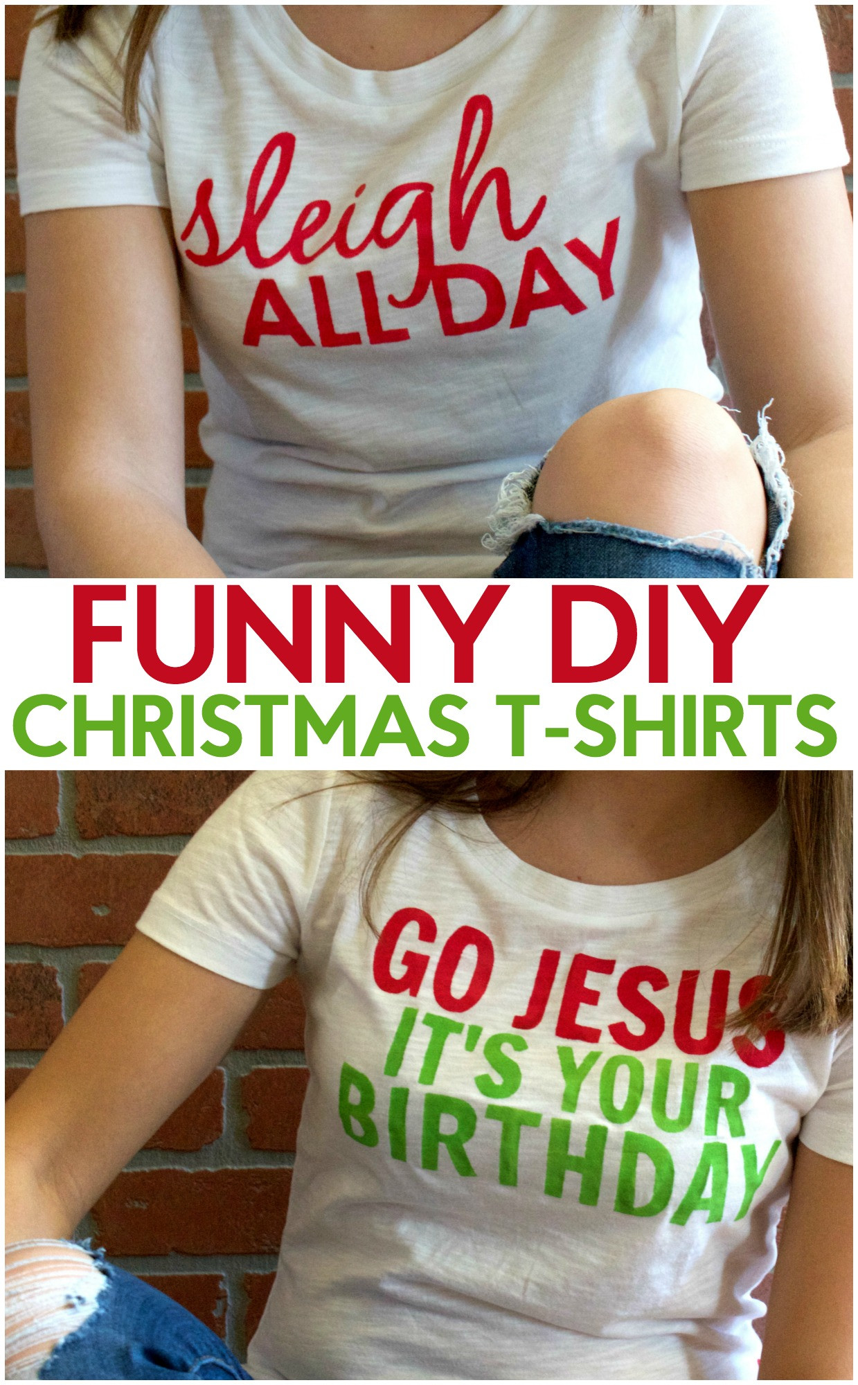 DIY Christmas Shirts
 Funny DIY Christmas T Shirts A Little Craft In Your DayA