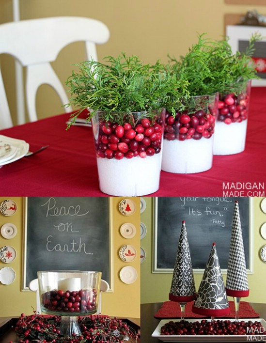 DIY Christmas Table Centerpiece
 21 Beautifully Festive Christmas Centerpieces You Can