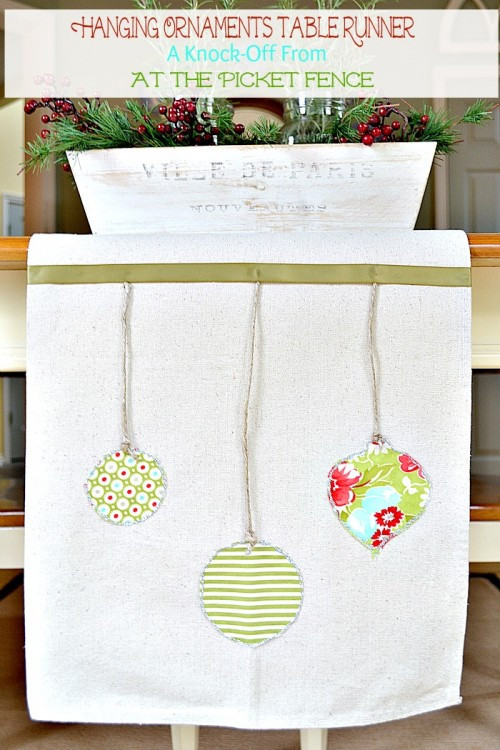 DIY Christmas Table Runner
 13 Simple DIY Christmas Placemats And Table Runners