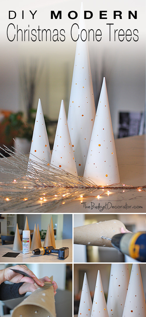DIY Christmas Tree Cone
 Do It Yourself • Modern Christmas Cone Trees • The Bud