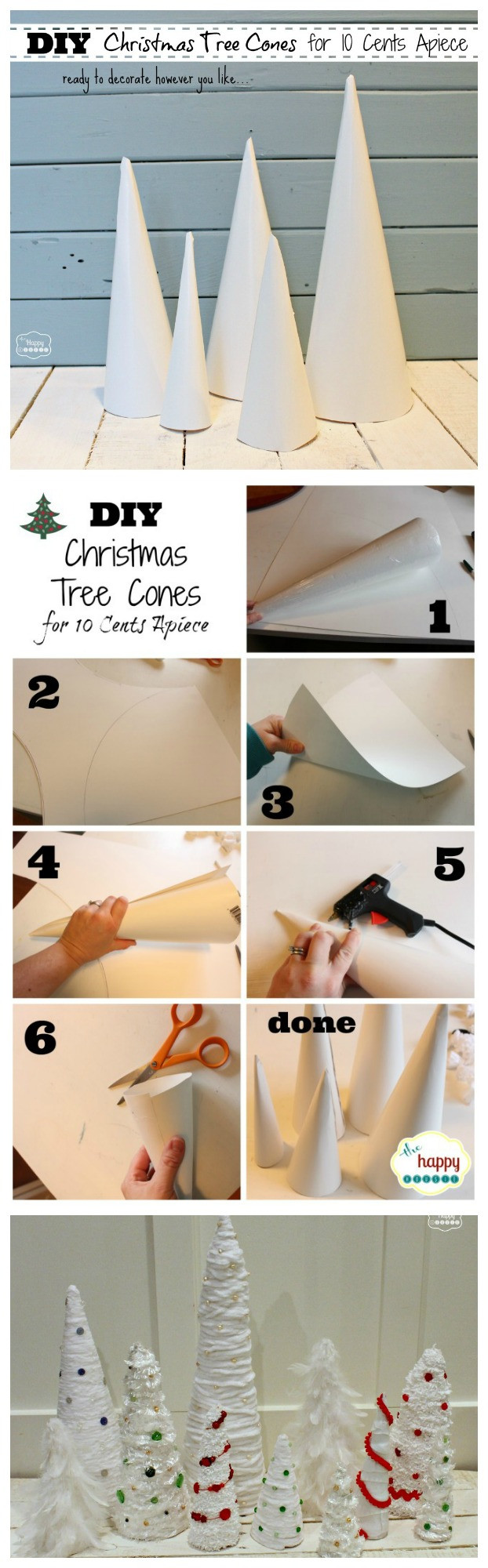 DIY Christmas Tree Cone
 How to Make Christmas Tree Cone Craft Forms for 10 Cents