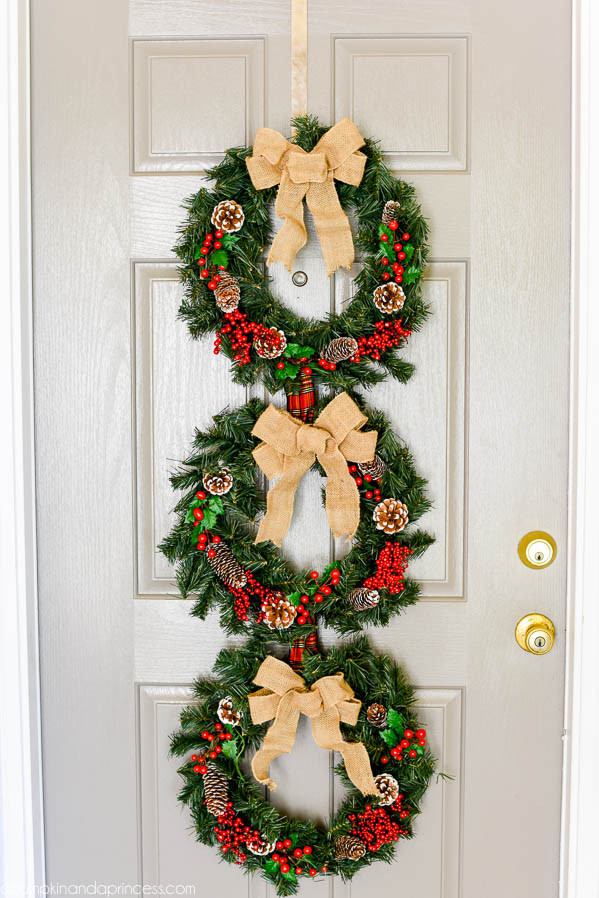 DIY Christmas Wreath
 DIY Christmas Wreath Trio A Pumpkin And A Princess