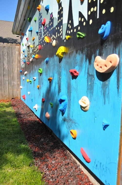 DIY Climbing Wall For Kids
 DIY Backyard Climbing Wall
